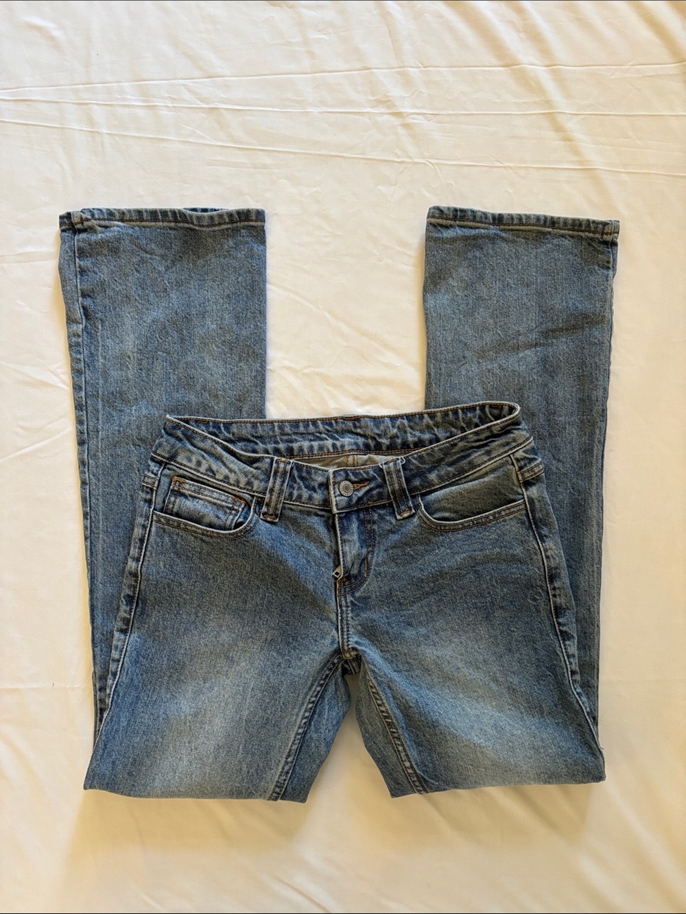 John Galt Brandy Melville Y2K Low-Rise Medium Wash Blue Jeans!!!!